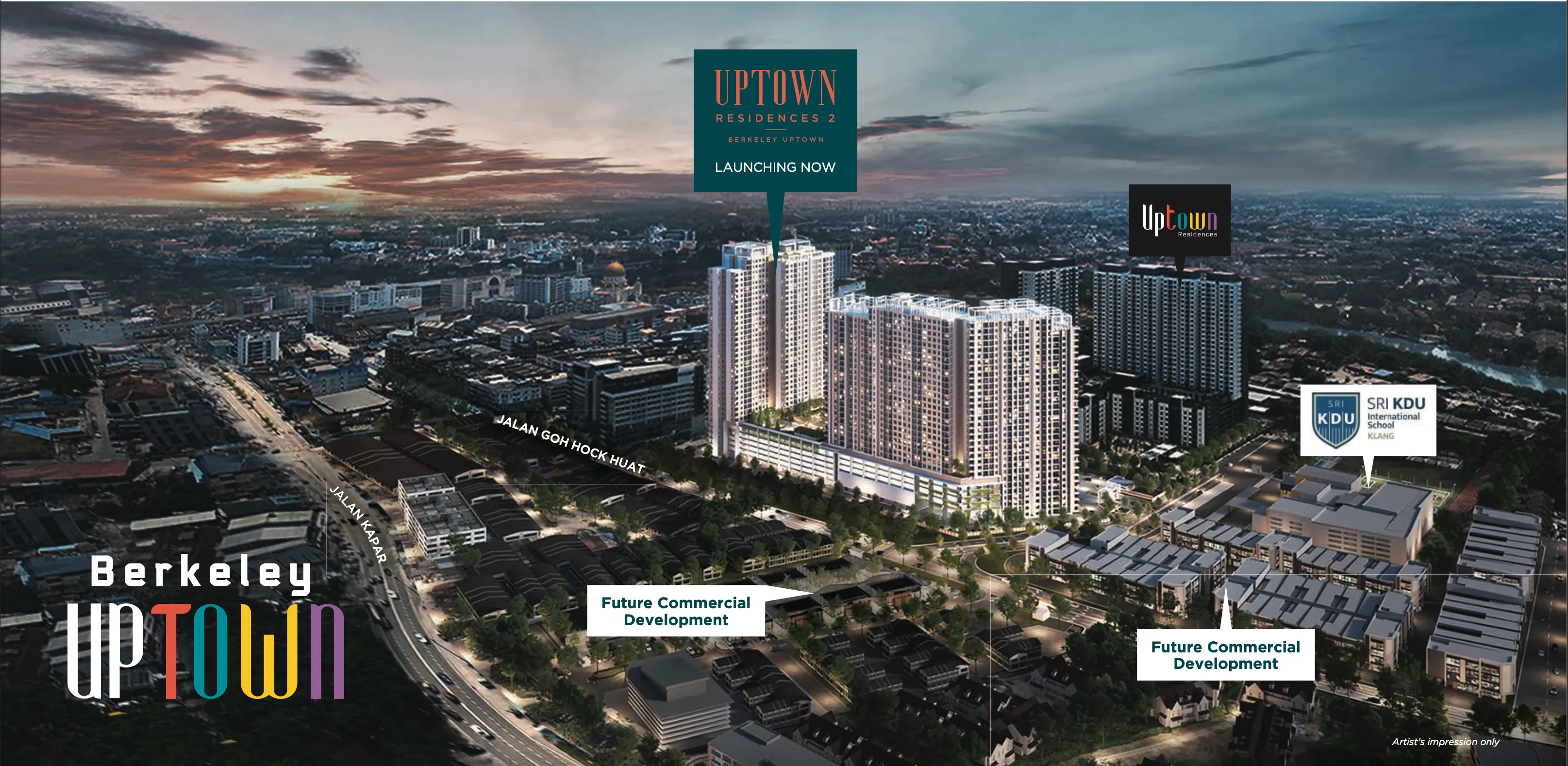 Artist Impression of Uptown Residences Berkeley location in Klang