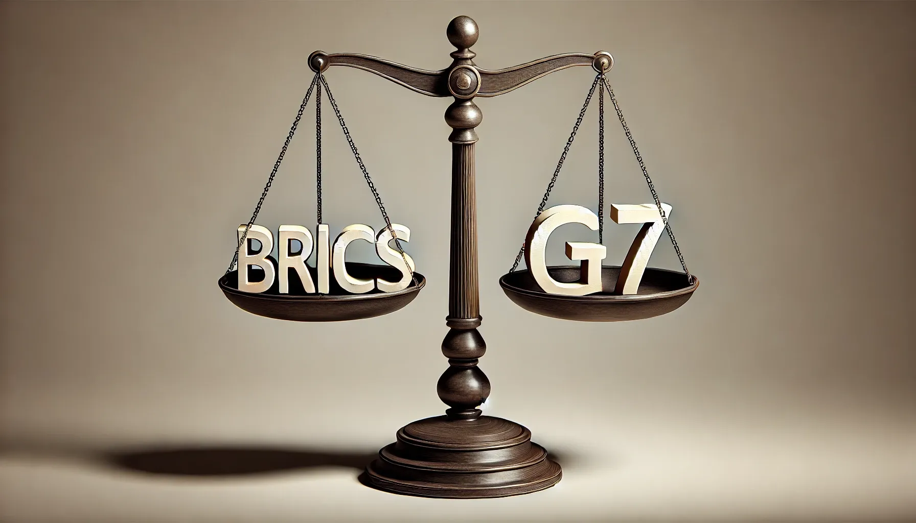 BRICS VS. G7 on a scale