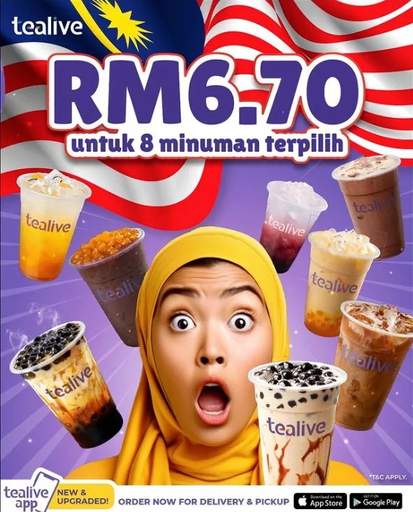 Tealive Merdeka Promo