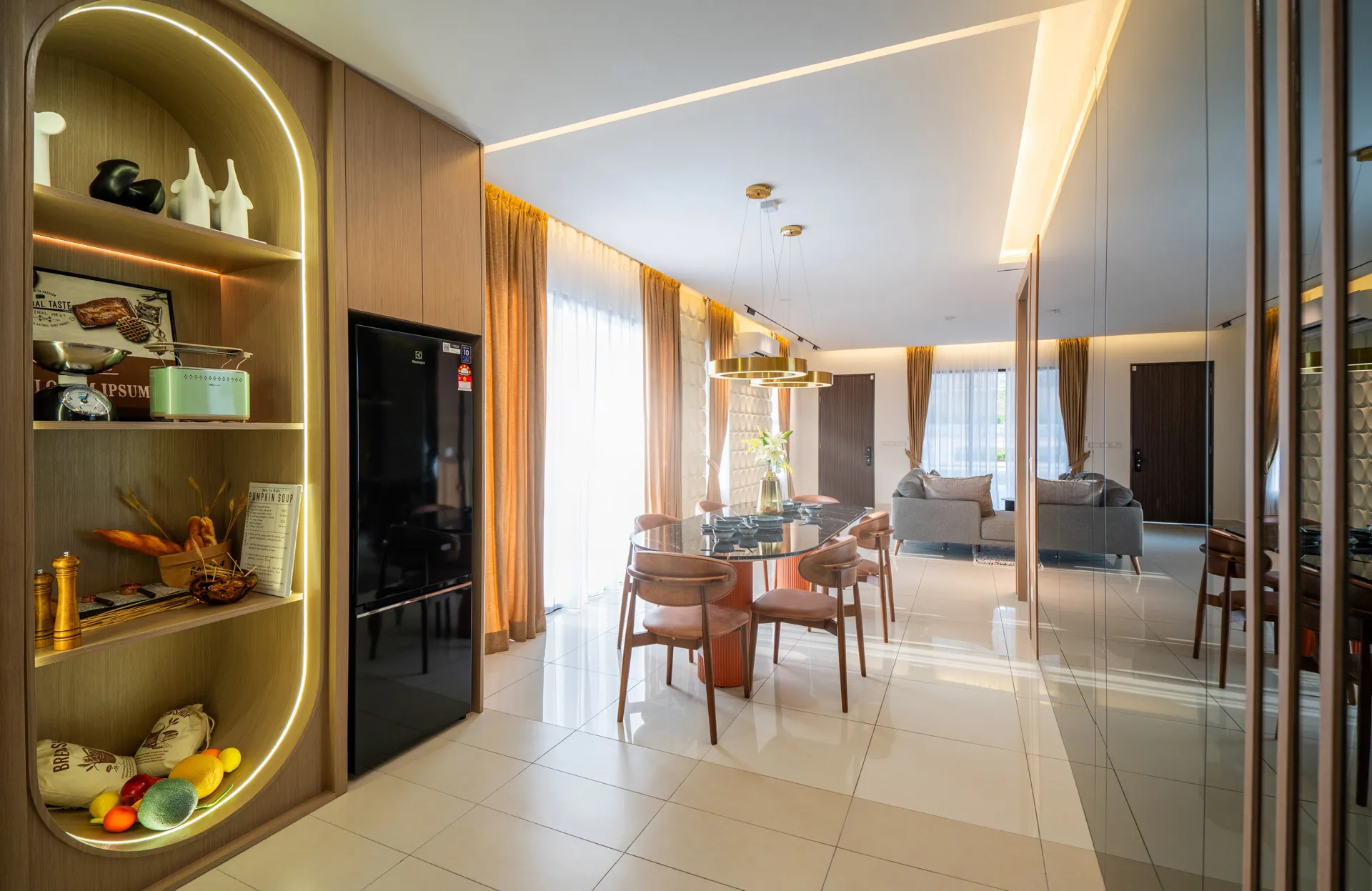 The interior of a house in Malaysia