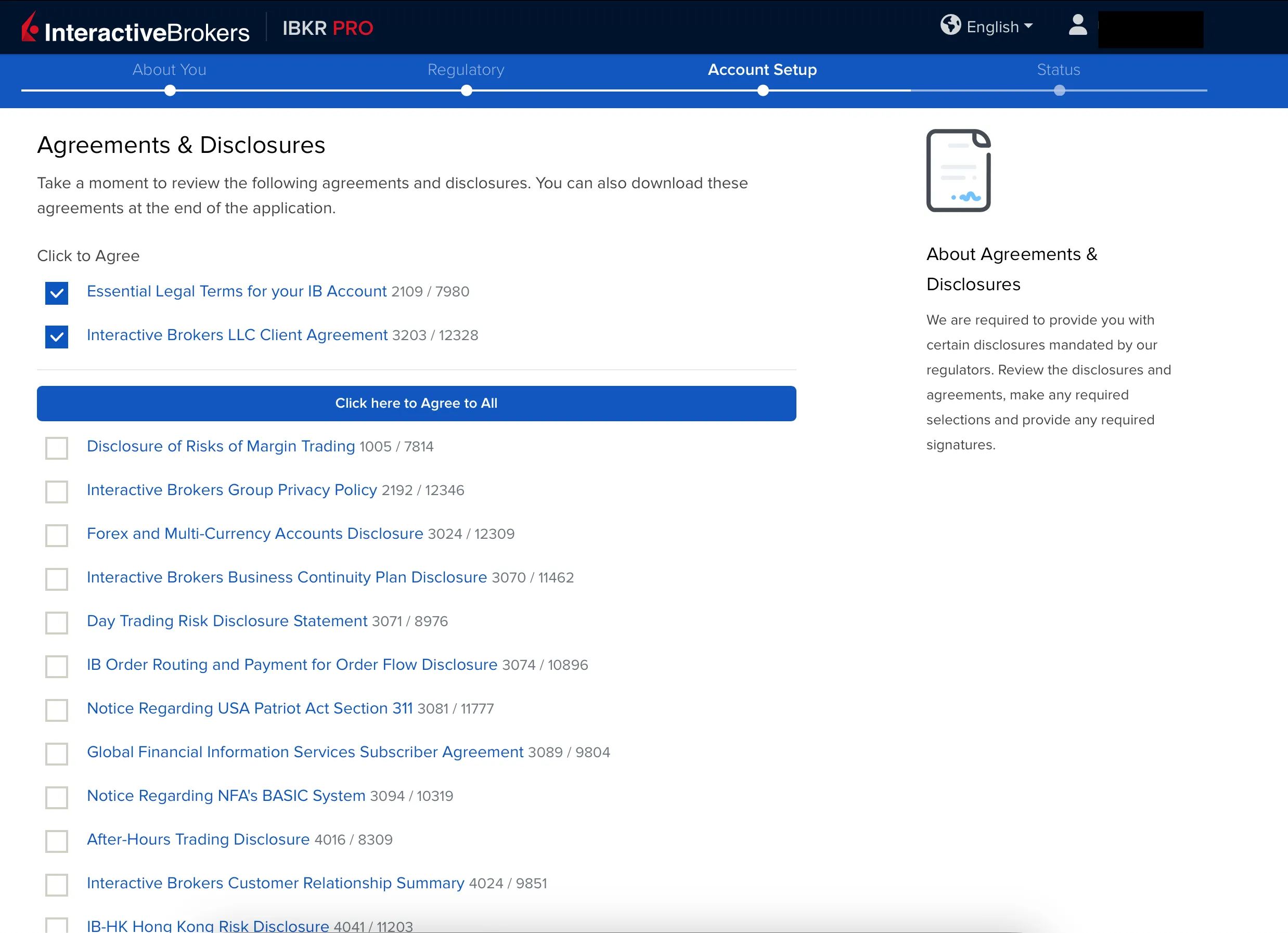 IBKR agreements and disclosures