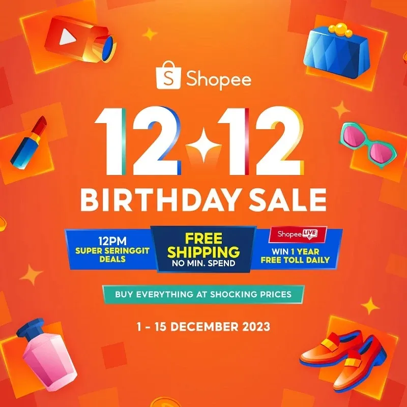 shopee 12.12 promotion sale birthday